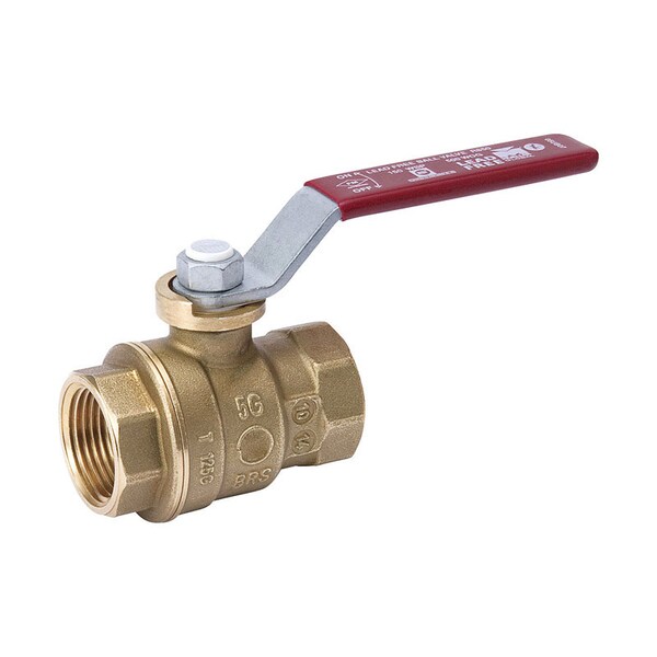 Homewerks 2 in. Brass FIP Ball Valve Full Port Quarter-Turn Lever For Water/Oil/Gas
